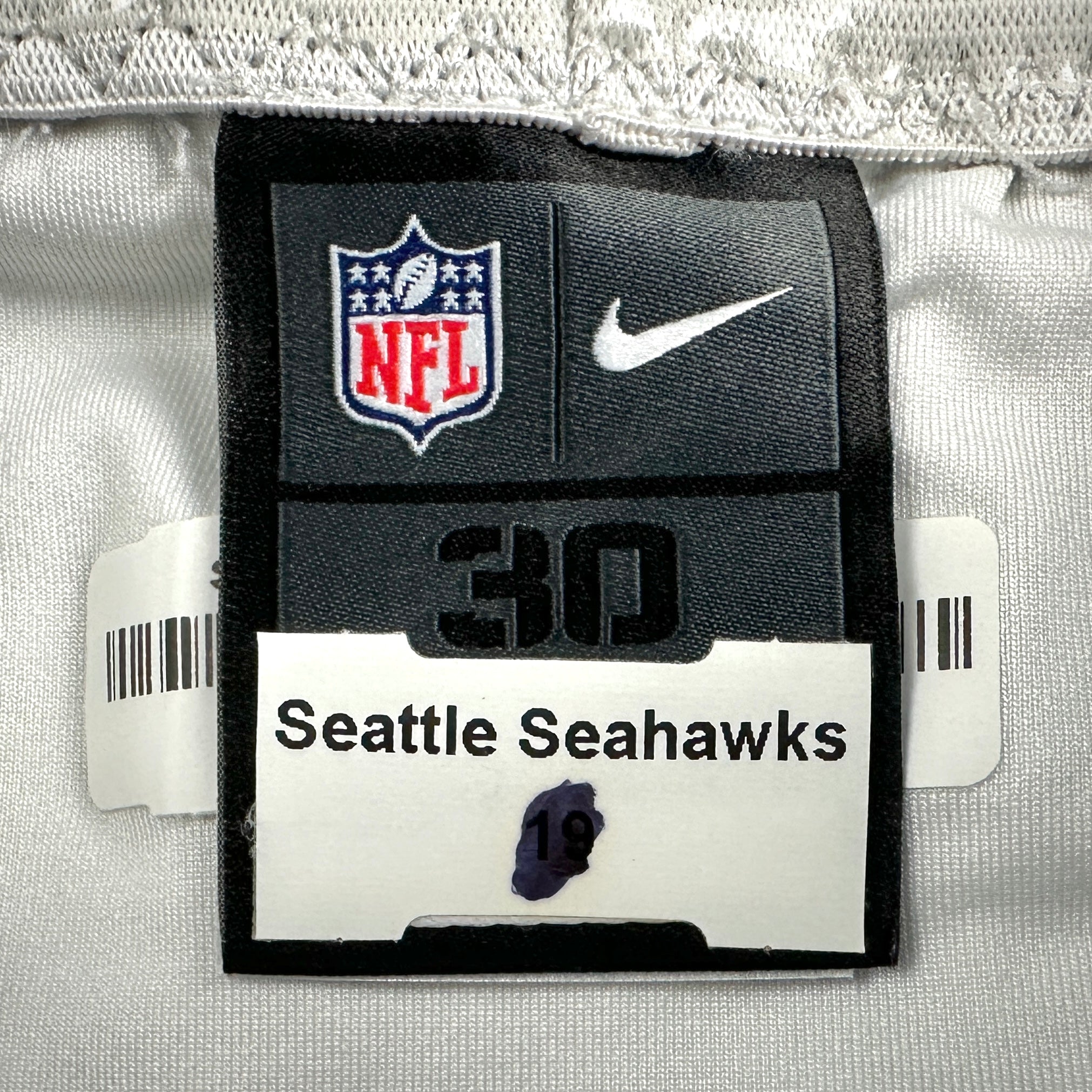 2013 Nike NFL Game Used Pants Seattle Seahawks Bryan Walters #19 Sz. 30 Socks