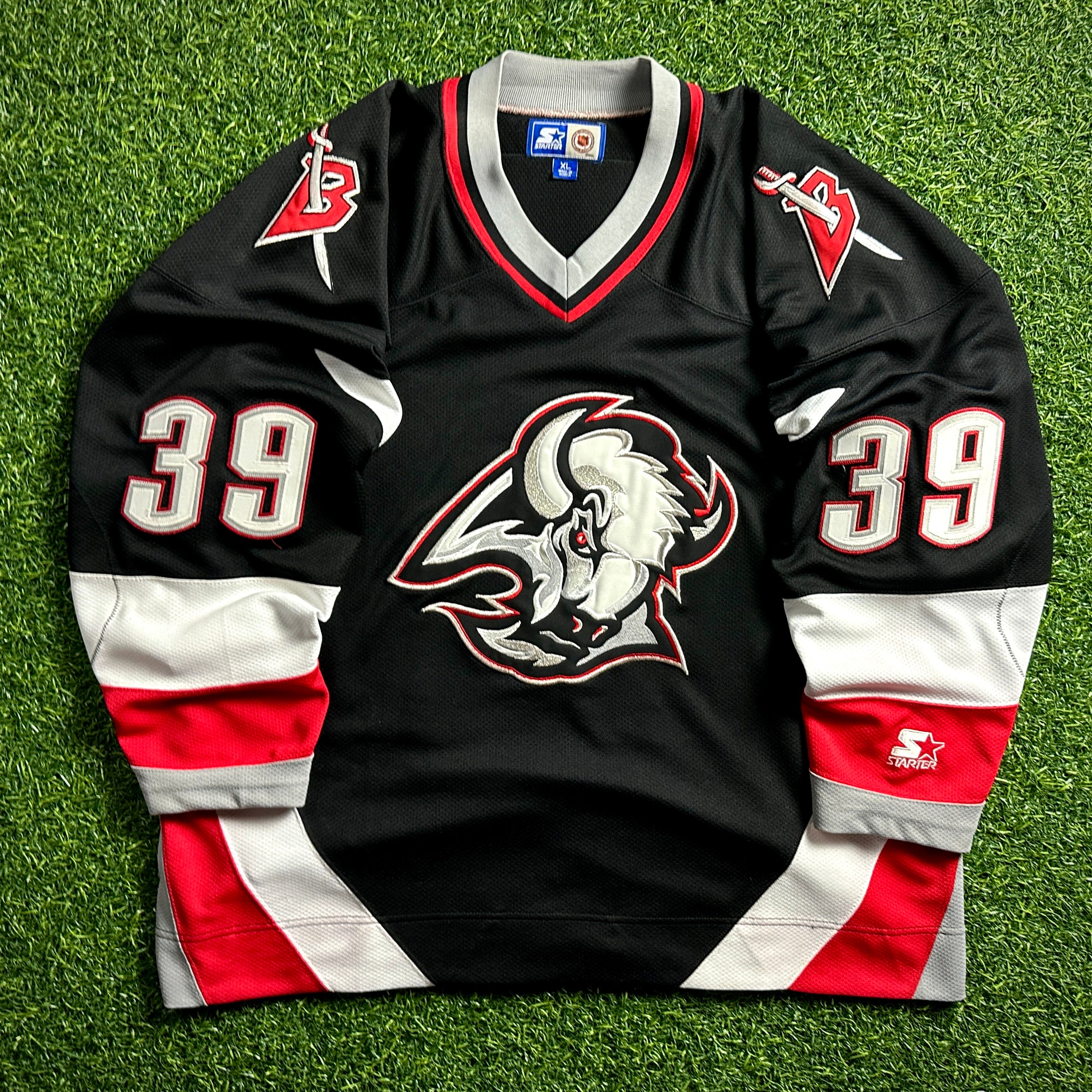 1996 Starter NHL Jersey Buffalo Sabres Dominik Hasek Sz. XL Goathead Vintage