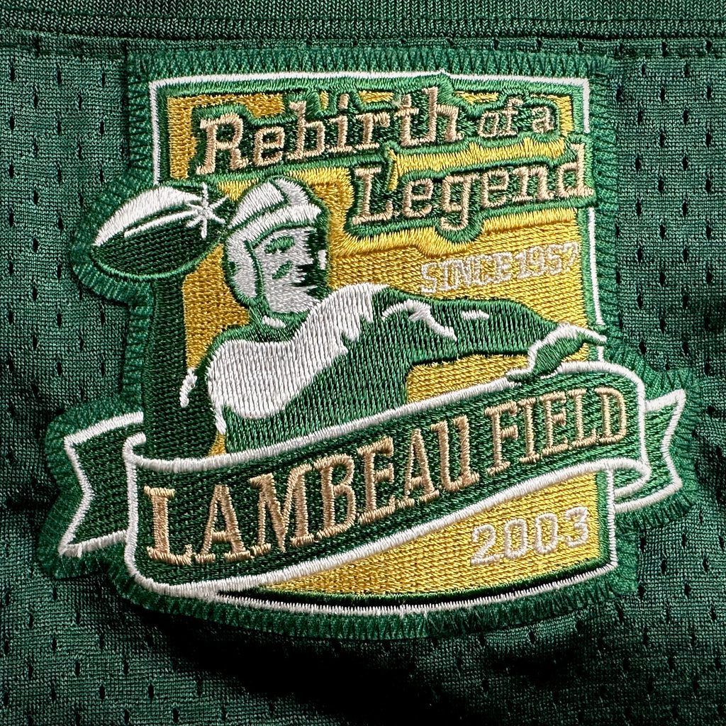 2003 Reebok NFL Authentic Jersey Green Bay Packers Brett Favre Sz. 50 Lambeau Patch