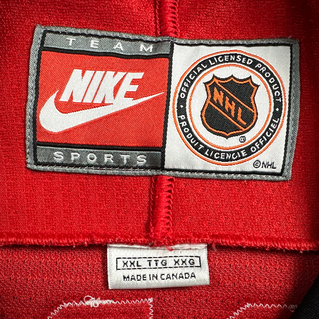 1998 Nike NHL X NBA Mashup Jersey Chicago Bulls Blackhawks Michael Jordan Red Sz. 2XL