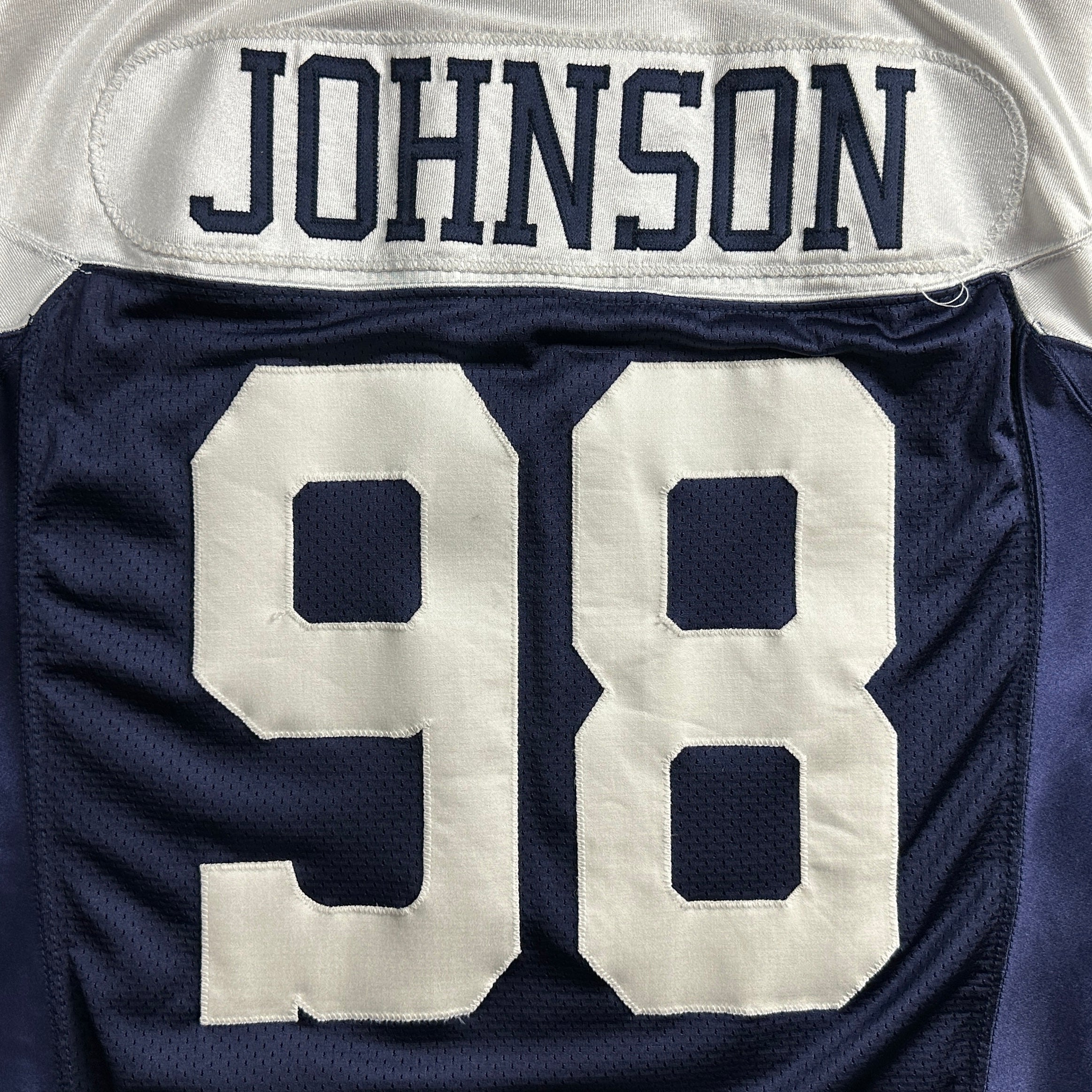 2009 Reebok NFL Game-Used Thanksgiving Throwback Jersey Dallas Cowboys Curtis Johnson Sz. 50