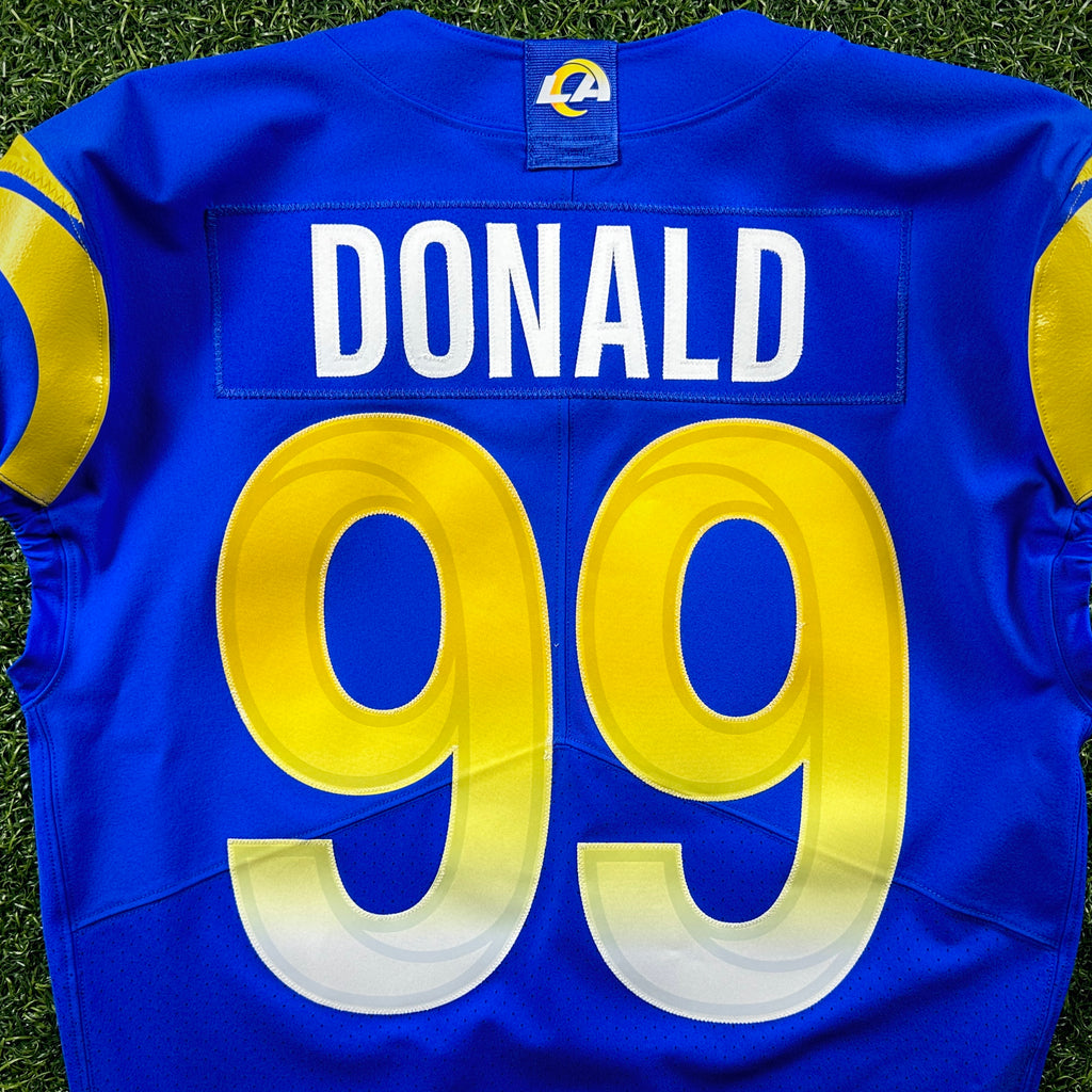 2021 Nike NFL Team Issued Jersey Los Angeles Rams Aaron Donald Salute to Service 44