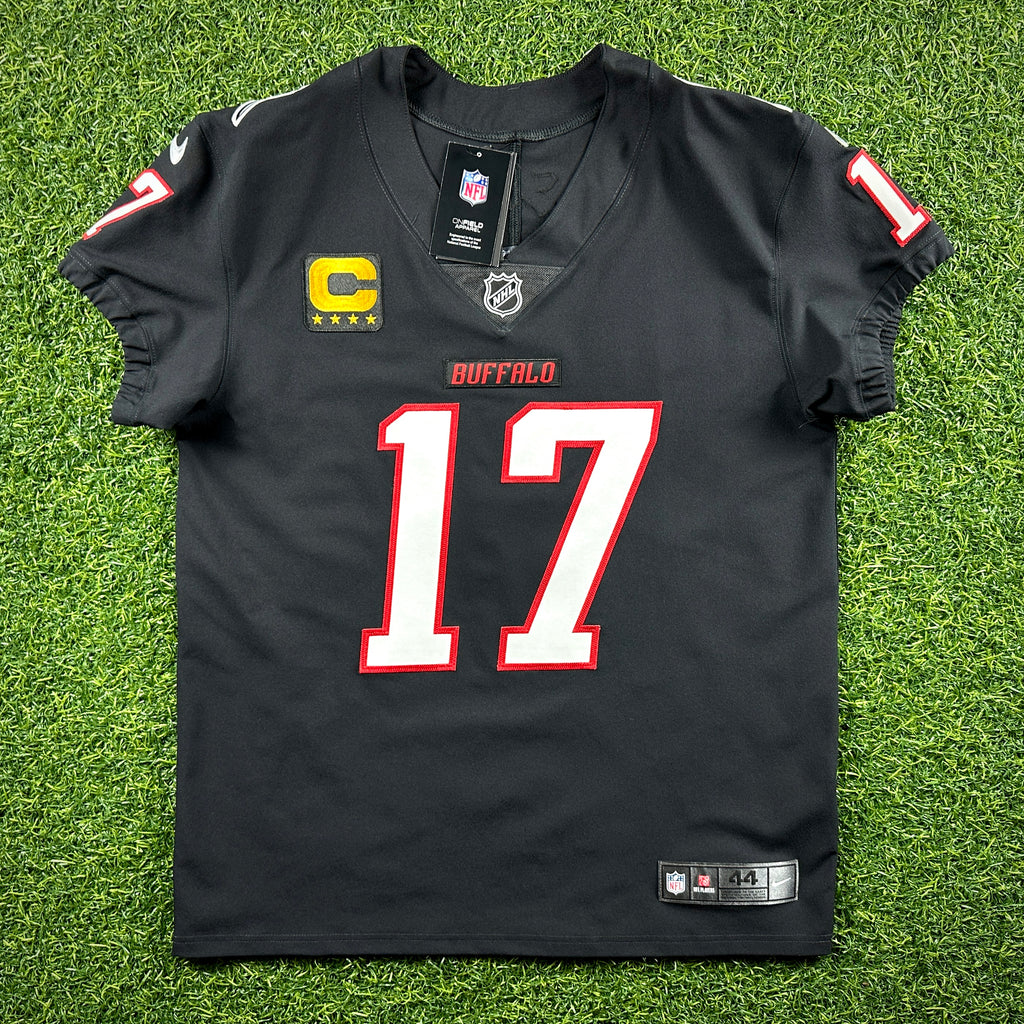 New! Nike NFL X NHL Vapor Elite Authentic Jersey Buffalo Bills Sabres Josh Allen Sz. 44