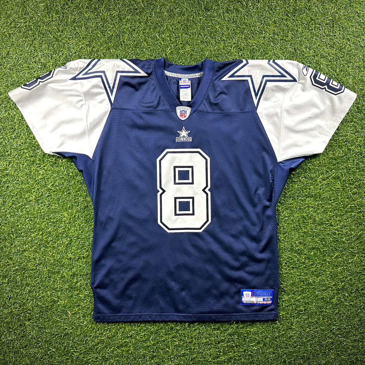 Reebok NFL Authentic Jersey Dallas Cowboys Troy Aikman Sz. 48 Throwback Double Star