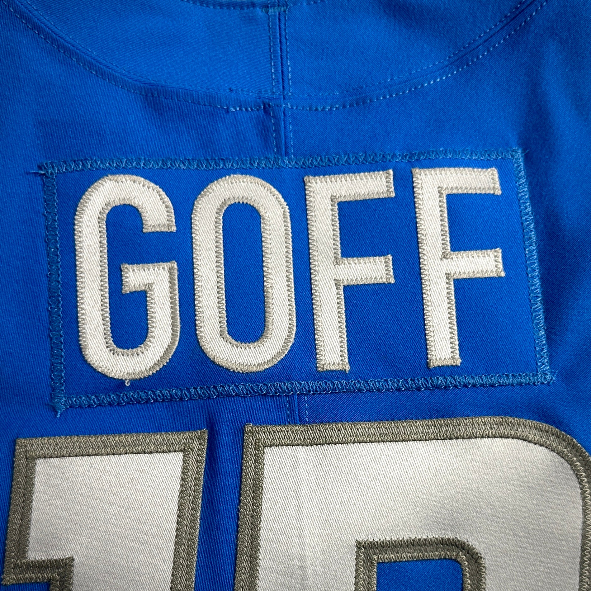 2021 Nike NFL Game-Issued Jersey Detroit Lions Jared Goff Sz. 42 SKILL COVID