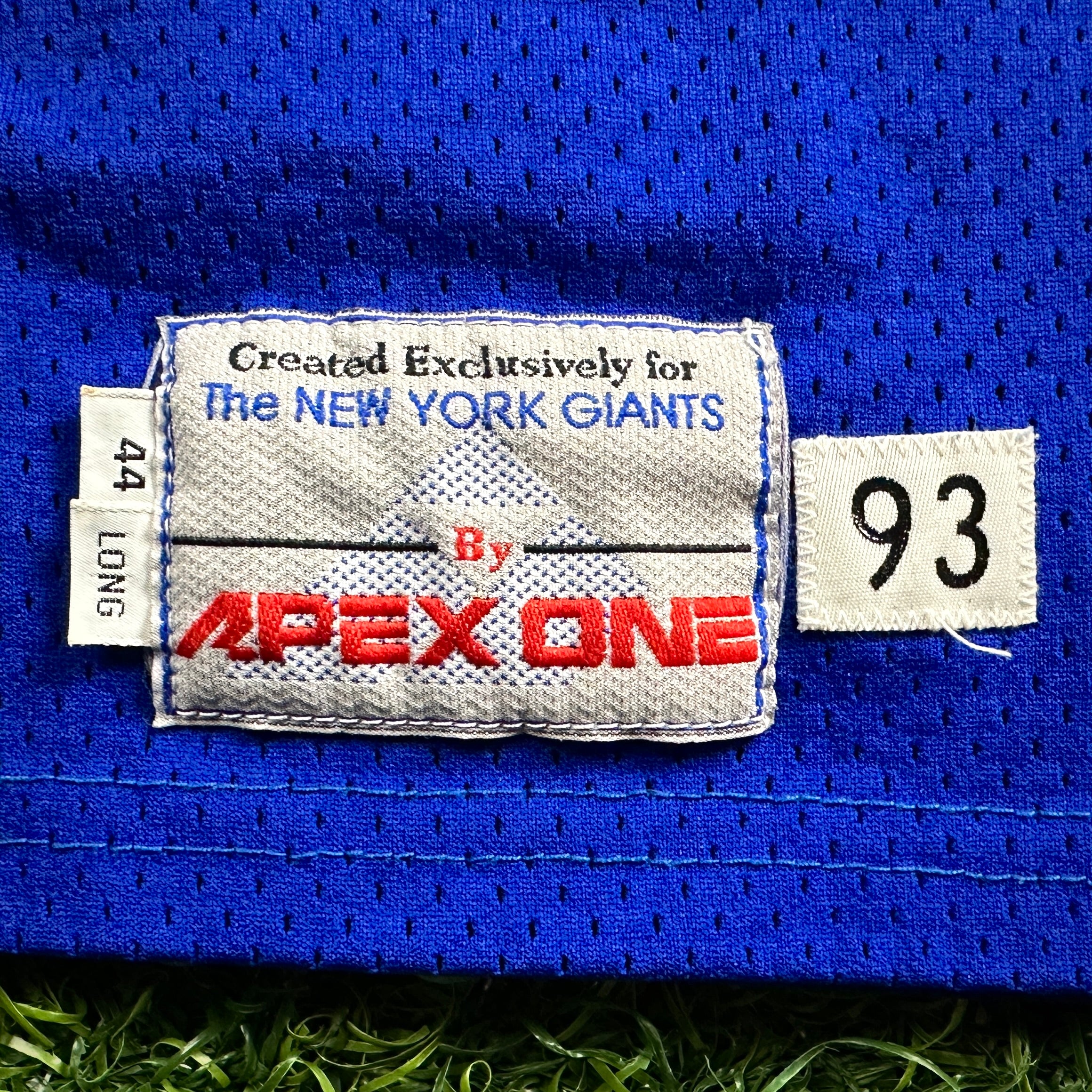 1994 Apex NFL Game Used Worn Jersey New York Giants Greg “Flea” Harrell Sz. 44