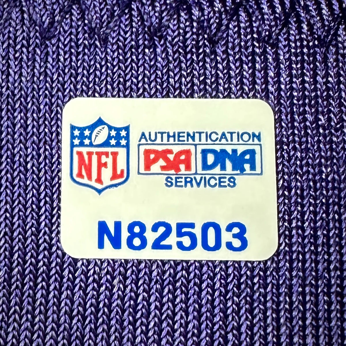 2011 Reebok NFL Authentic Team-Issued Game Jersey Baltimore Ravens Terrell Suggs Autograph PSA Cert