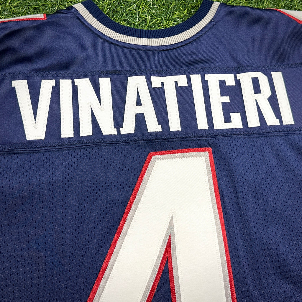 2004 Reebok NFL Authentic Jersey New England Patriots Adam Vinatieri Super Bowl XXXVIII Sz. 50