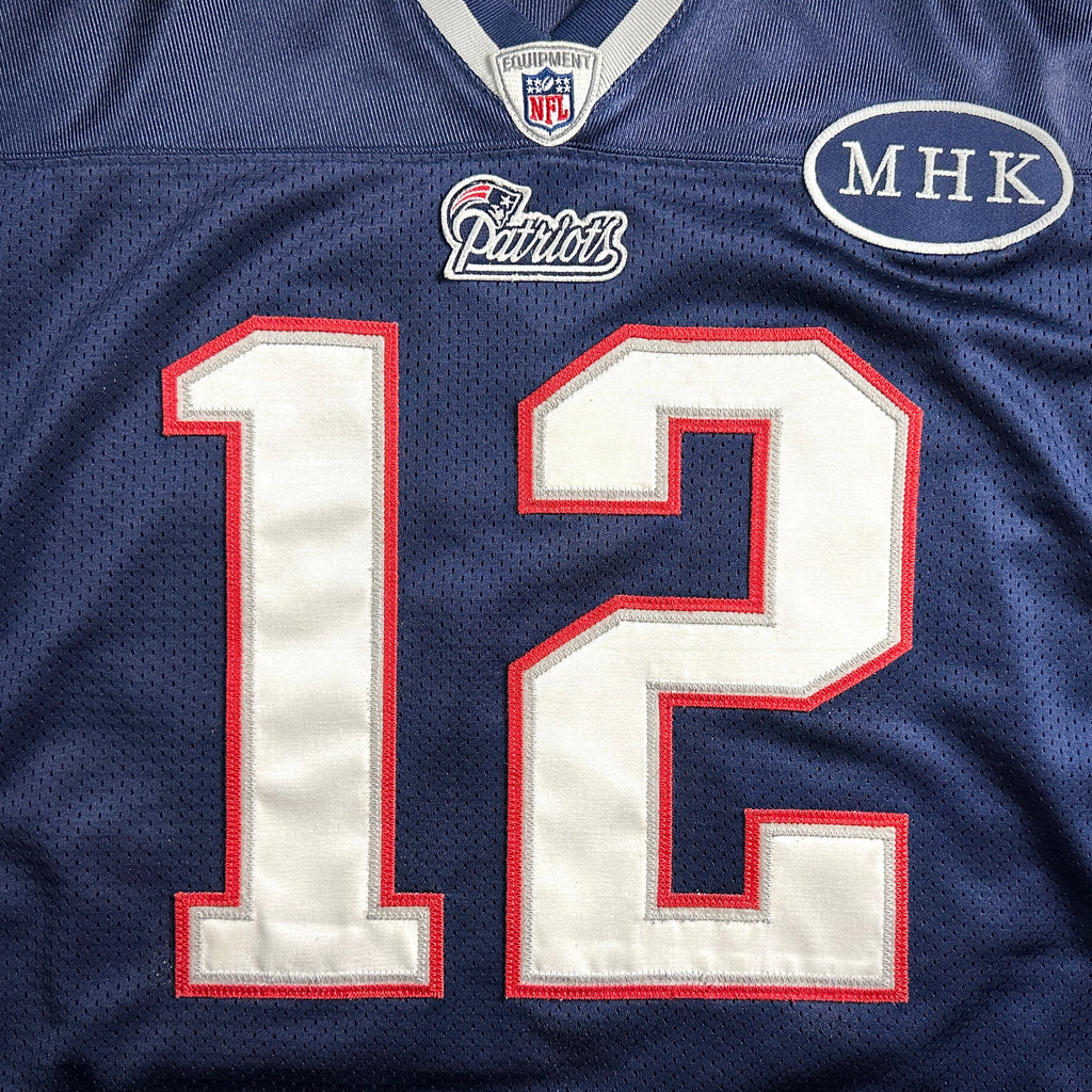 2011 Reebok NFL Authentic Jersey New England Patriots Tom Brady Sz. 52 MHK Pro Lettering
