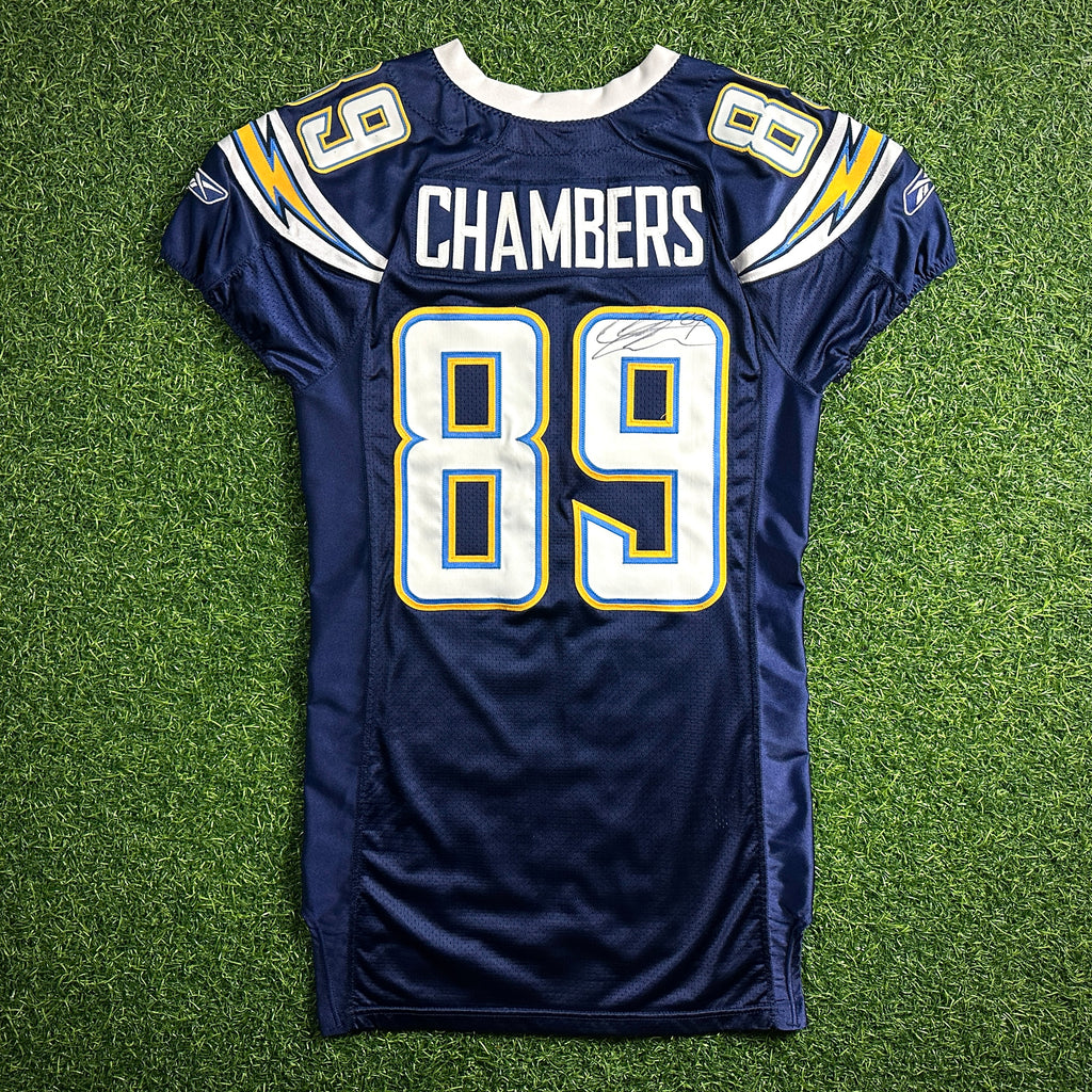 2007 Reebok NFL Game Issued Jersey San Diego Chargers Chris Chambers Autograph