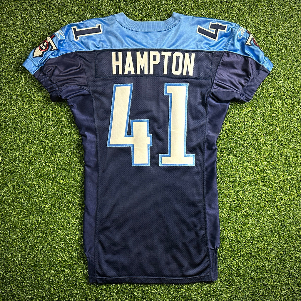 2003 Reebok NFL Game-Issued Jersey Tennessee Titans John Hampton Sz. 46 SMU