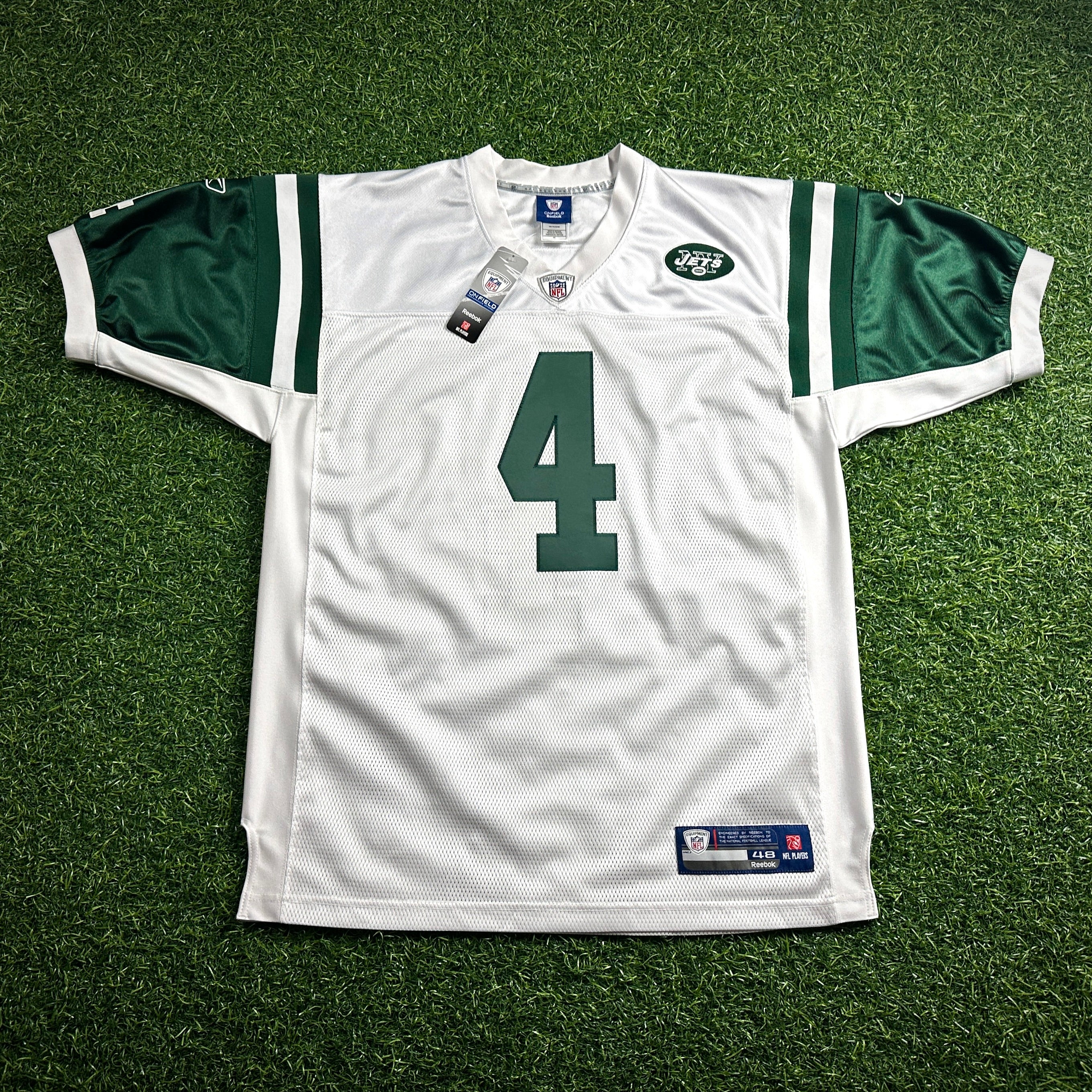 New! 2008 Reebok NFL Authentic Jersey New York Jets Brett Favre Sz. 48 Vintage