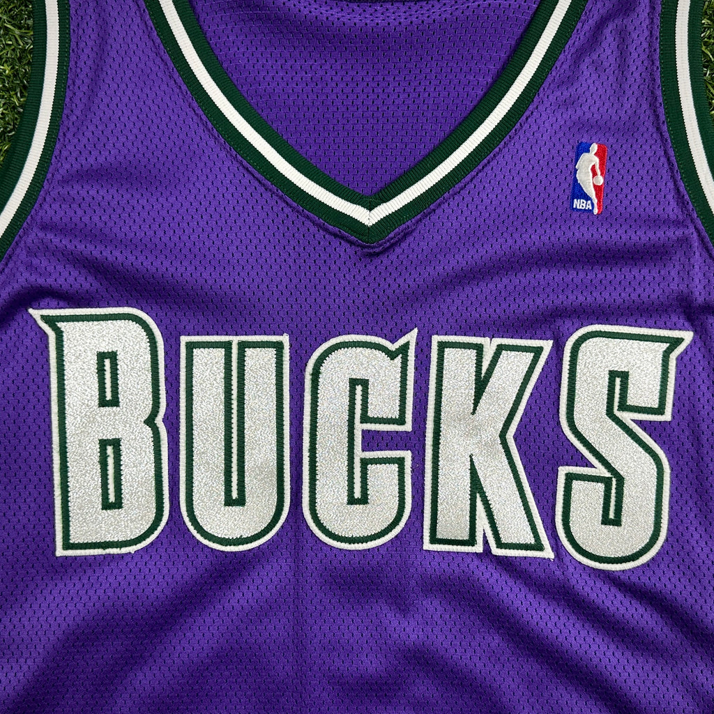 2003/04 Reebok NBA Team Issued Game Jersey Milwaukee Bucks Sz. 54 Berlin WI