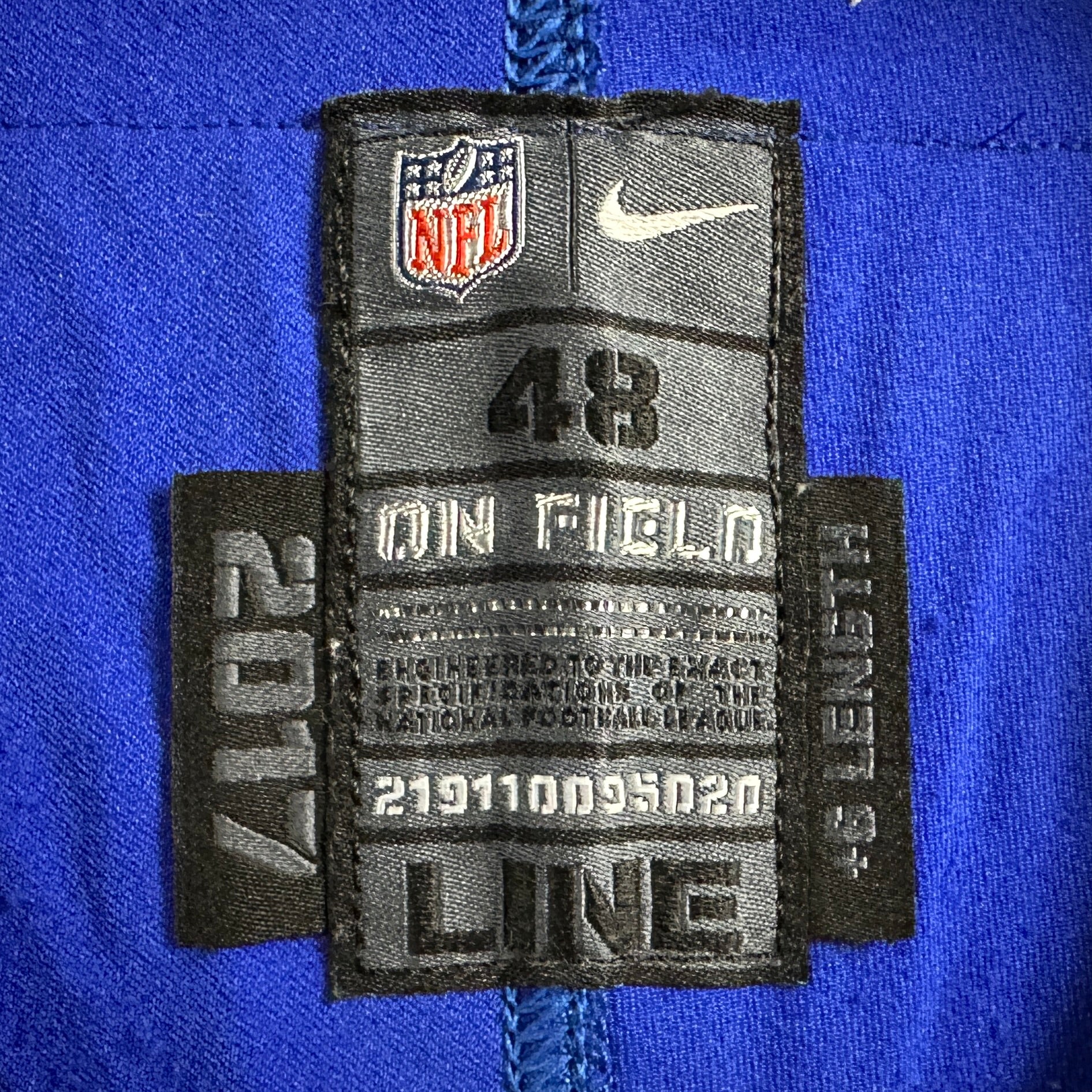 2022 Nike NFL Game-Used Jersey Buffalo Bills Jacob Capra Sz. 48 Team COA