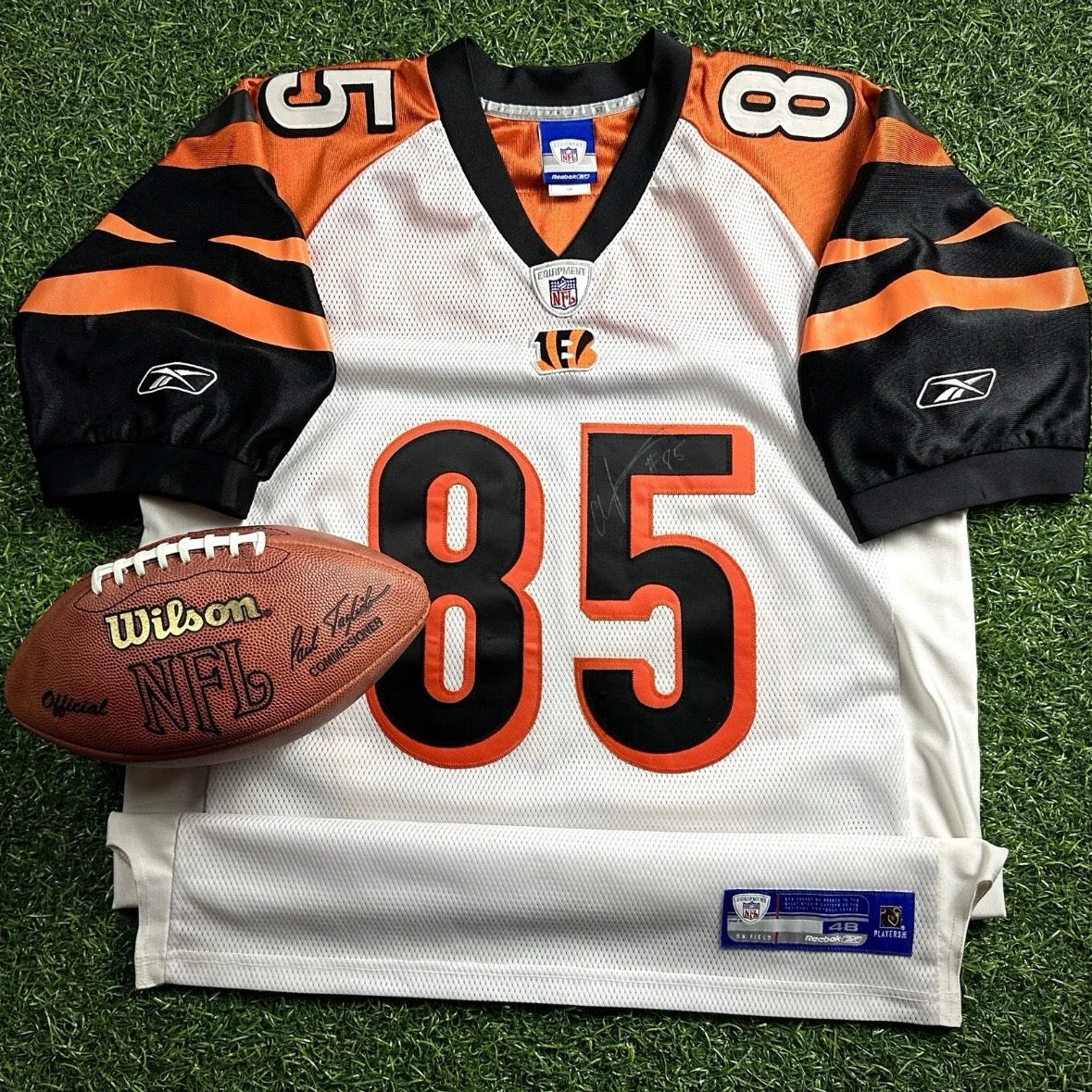 2006 Reebok NFL Jersey Cincinnati Bengals Chad Johnson Ocho Cinco Autograph 48