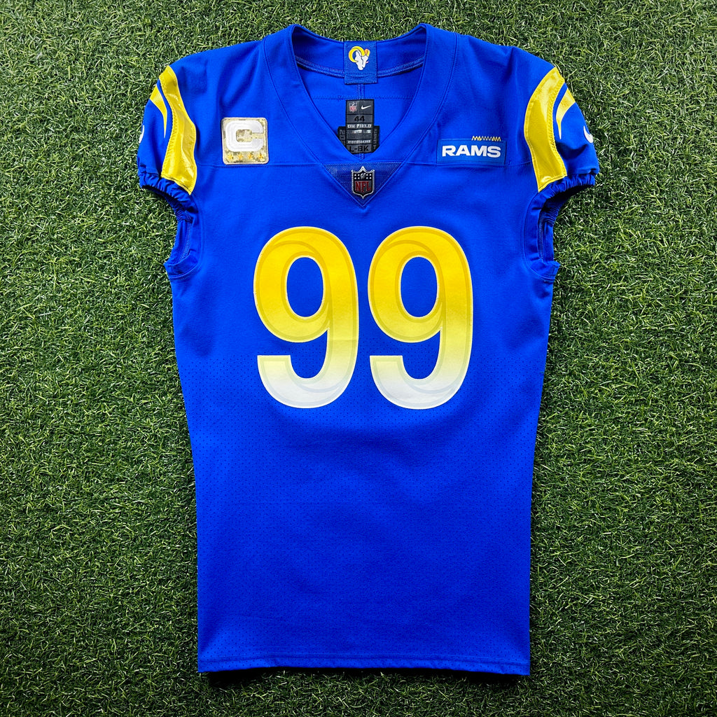 2021 Nike NFL Team Issued Jersey Los Angeles Rams Aaron Donald Salute to Service 44