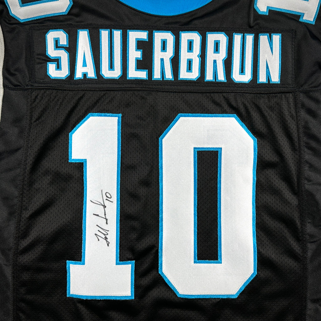 2004 Reebok NFL Team-Issued Game Jersey Carolina Panthers Todd Sauerbrun Sz. 46 Autograph PSA