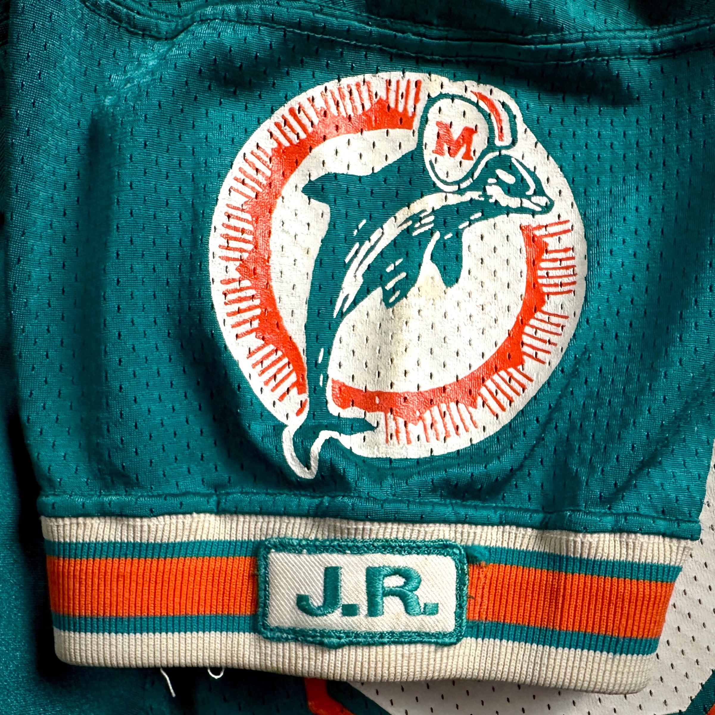 1991 Wilson NFL Game Used Worn Jersey Miami Dolphins Darren Handy Joe Robbie JR