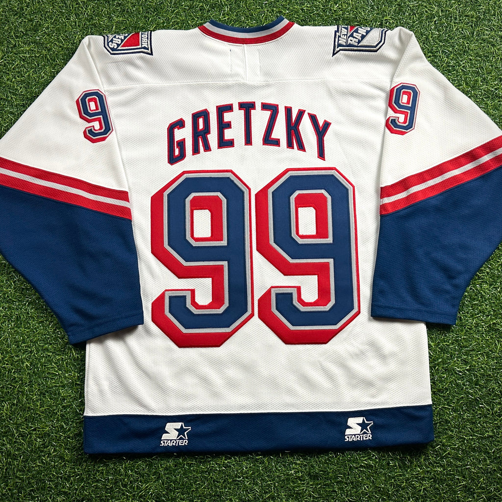 New! 1997 Starter NHL Jersey New York Rangers Wayne Gretzky Sz. M Liberty Vintage