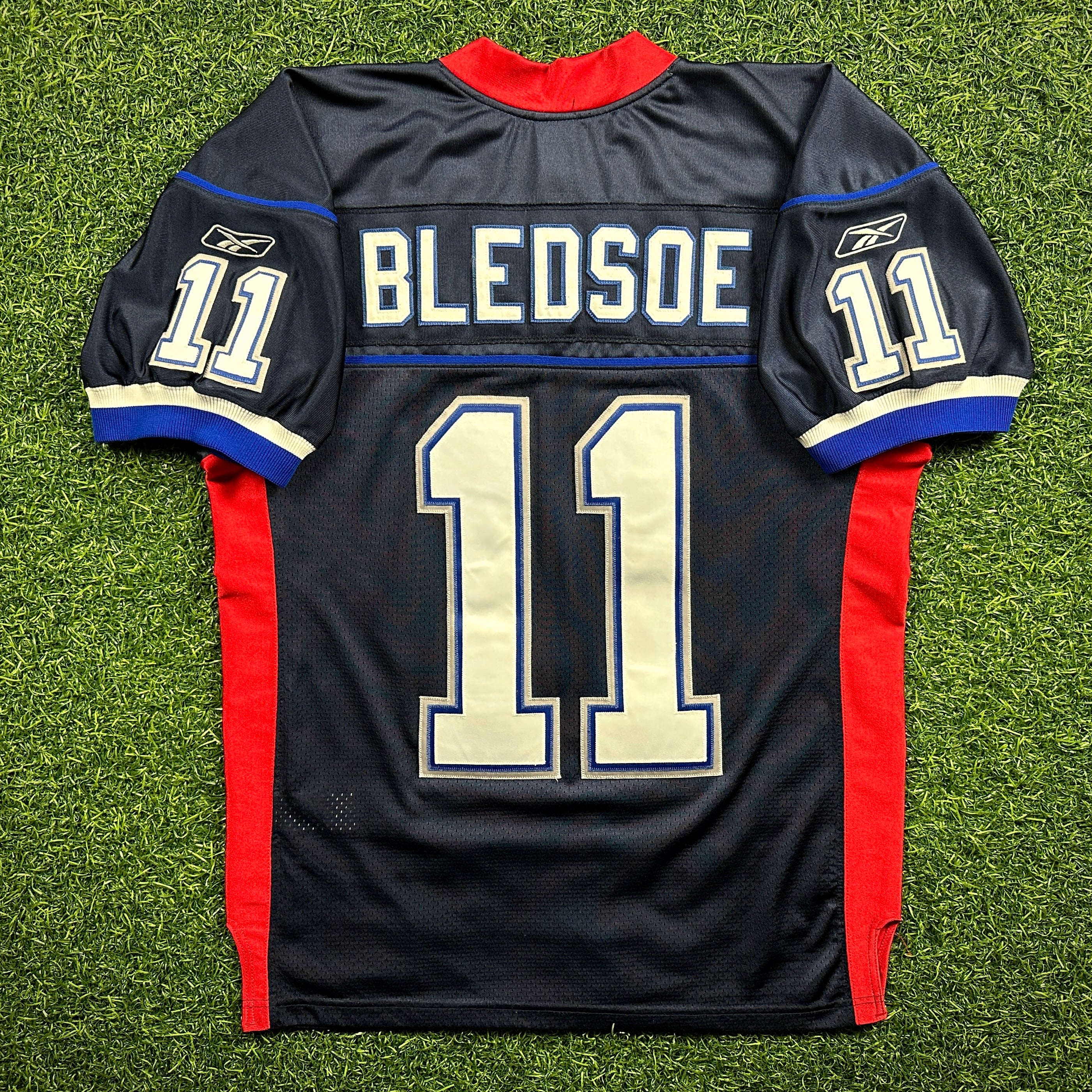 2002 Reebok NFL Authentic Jersey Buffalo Bills Drew Bledsoe Sz. 48 Vintage