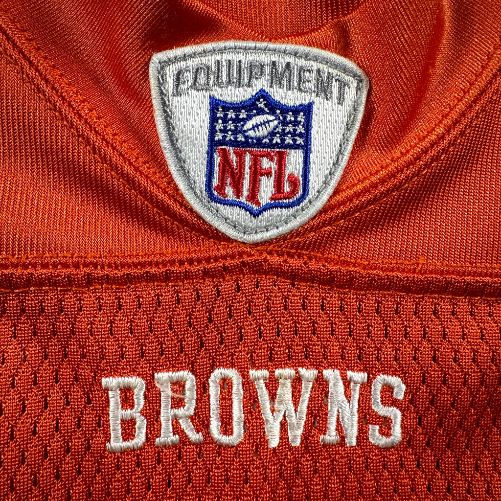 2003 Reebok NFL Authentic Team-Issued Jersey Cleveland Browns Gerard Warren Sz. 46 Orange Alternate