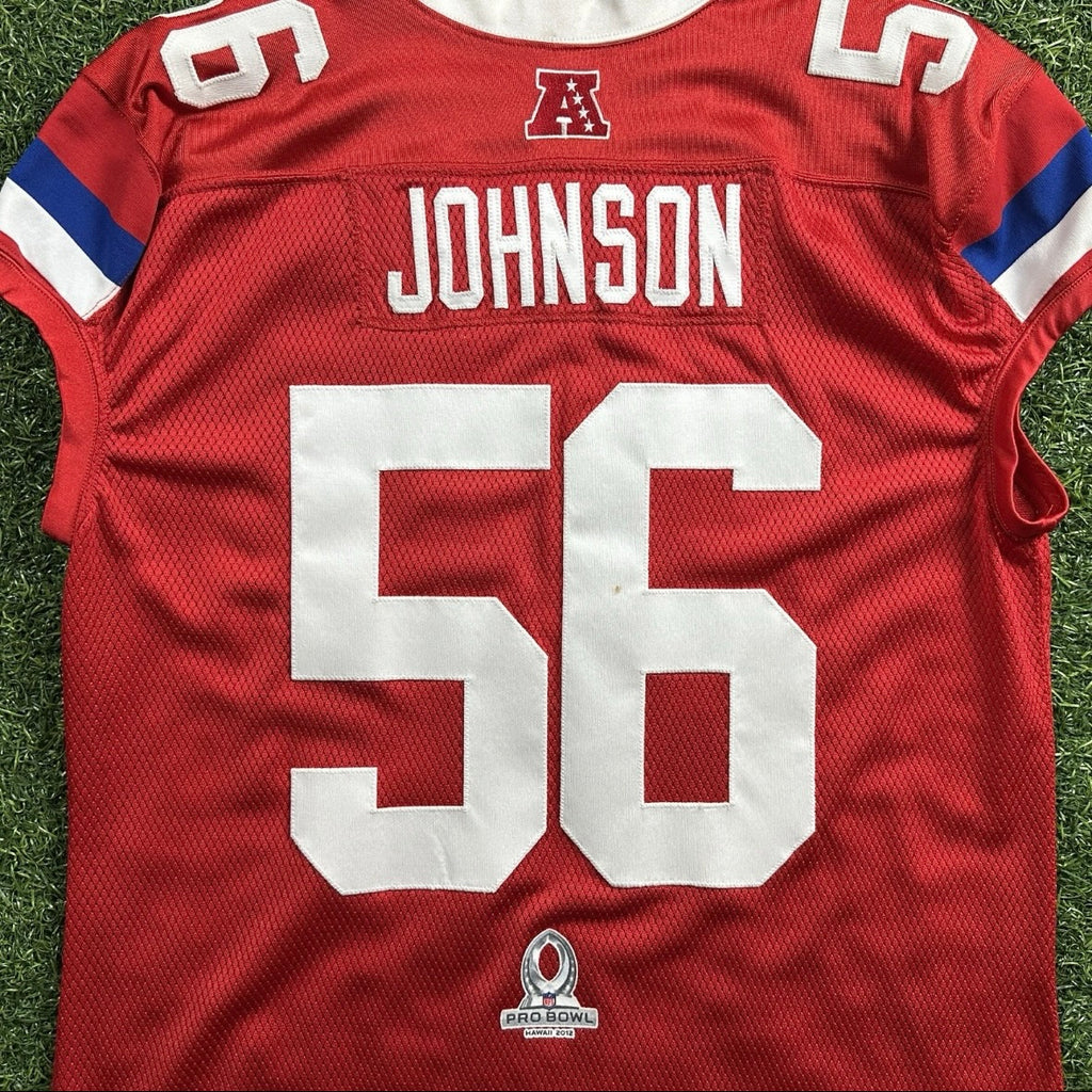 2012 Ripon NFL Team Issued Game Jersey AFC Pro Bowl Derrick Johnson Chiefs Sz 50