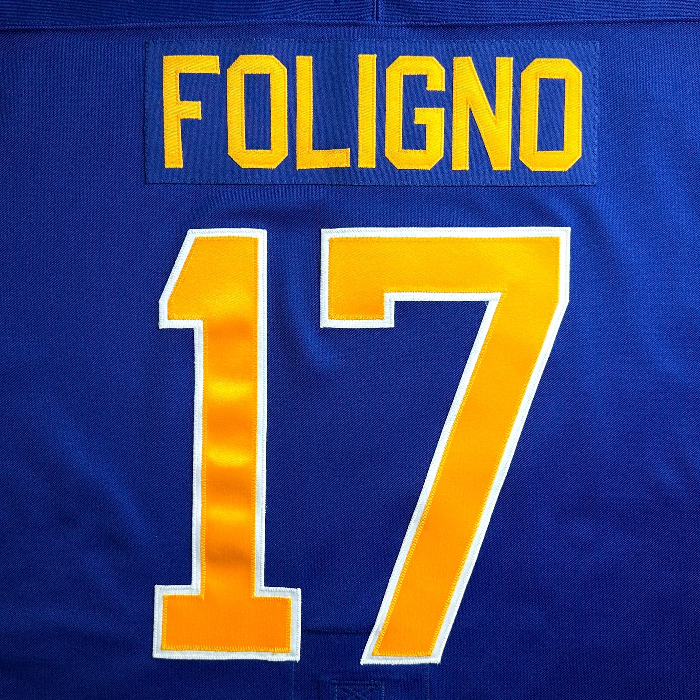 1987 CCM NHL Center Ice Authentic Jersey Buffalo Sabres Mike Foligno 52 Vintage