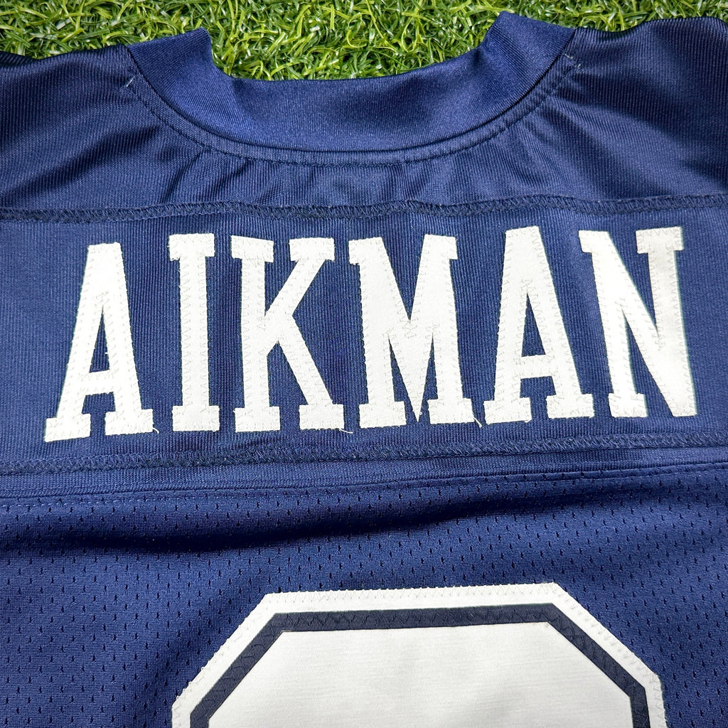 Reebok NFL Authentic Jersey Dallas Cowboys Troy Aikman Sz. 48 Throwback Double Star