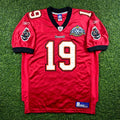 2002 Reebok NFL Authentic Jersey Tampa Bay Buccaneers Keyshawn Johnson Sz. 48 Super Bowl XXXVII