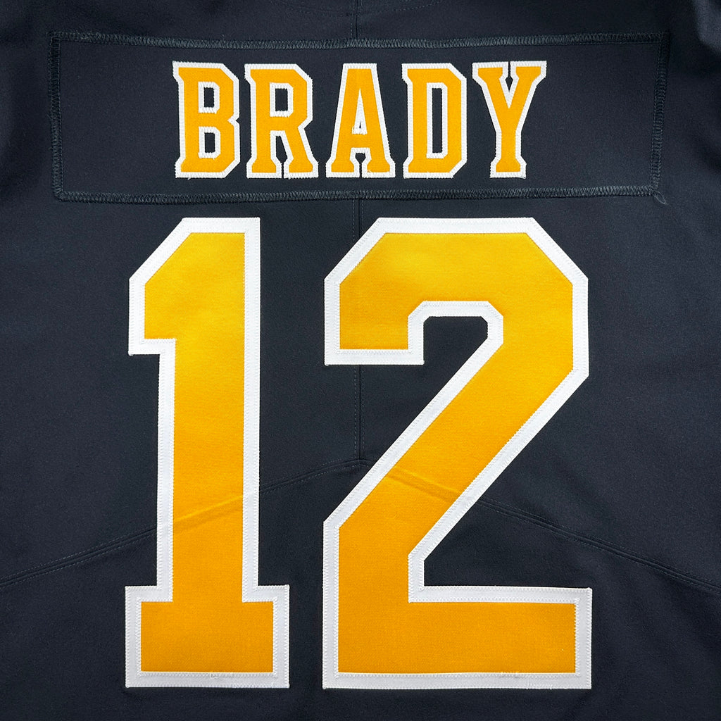 New! Nike NFL X NHL Vapor Elite Authentic Jersey Boston Bruins New England Patriots Tom Brady Sz. 48 Mashup