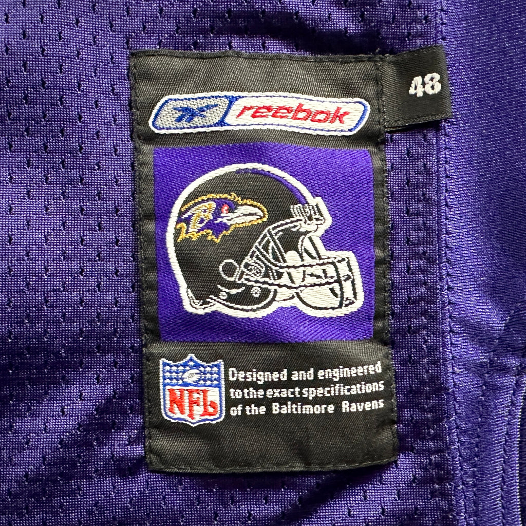 2001 Reebok NFL Authentic Jersey Baltimore Ravens Jamal Lewis Sz. 48 Helmet Tag