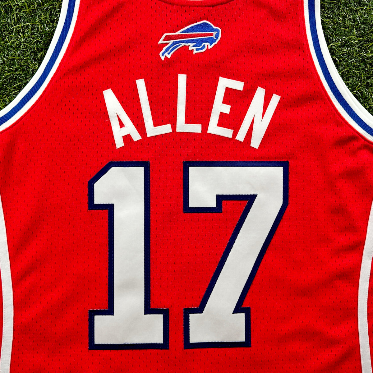 Mitchell & Ness NFL Authentic Buffalo Bills Custom Basketball Jersey Josh Allen Sz. 2XL