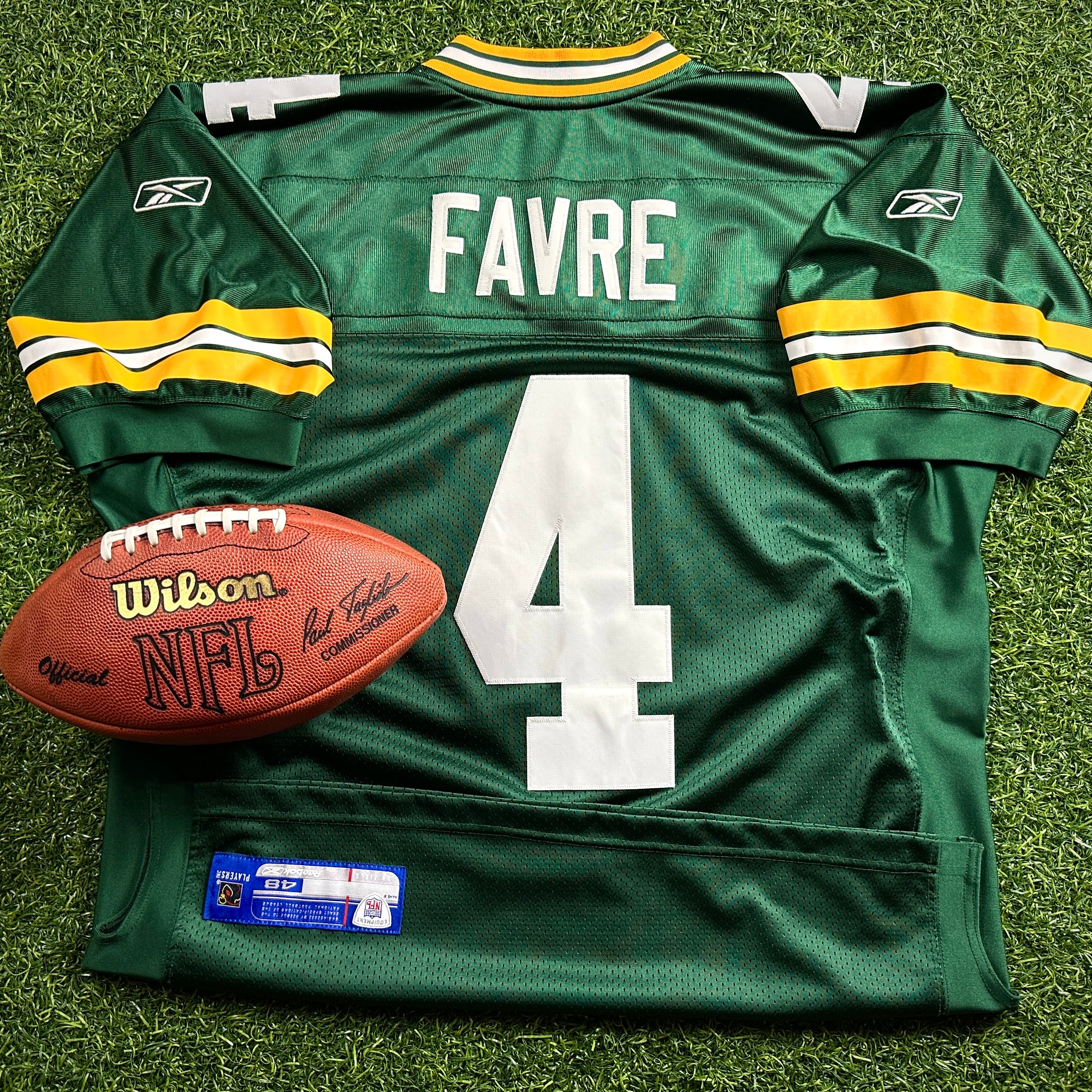 2007 Reebok NFL Authentic Jersey Green Bay Packers Brett Favre Sz. 48 Lambeau Patch