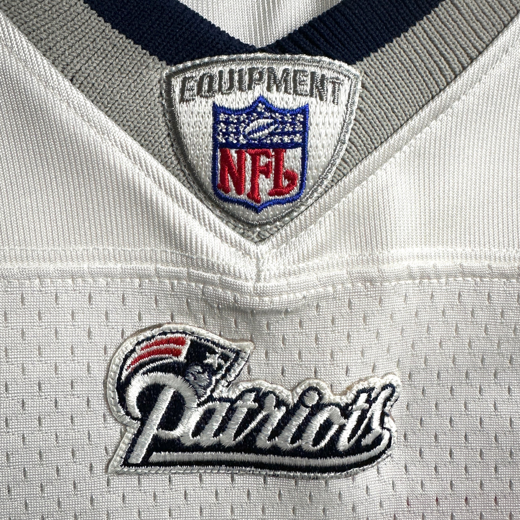 2007 Reebok NFL Authentic Jersey New England Patriots Randy Moss White Away Sz. 52
