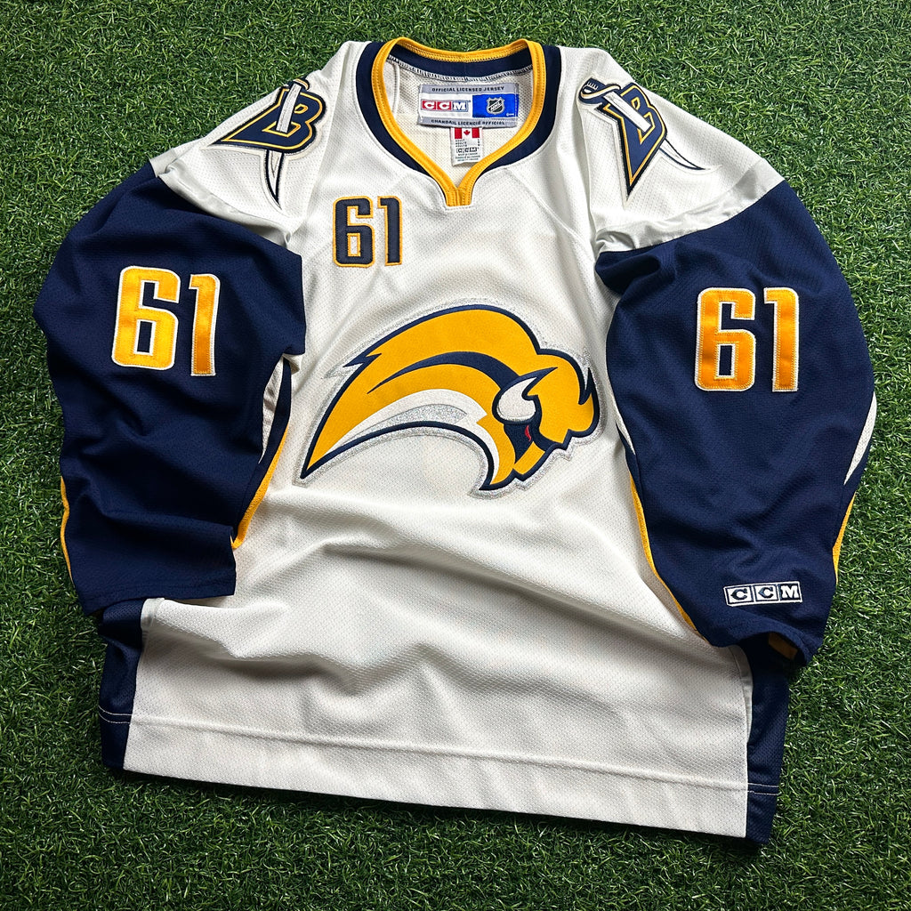 2006 CCM NHL Jersey Buffalo Sabres Maxim Afinogenov Sz. L Slug Vintage White
