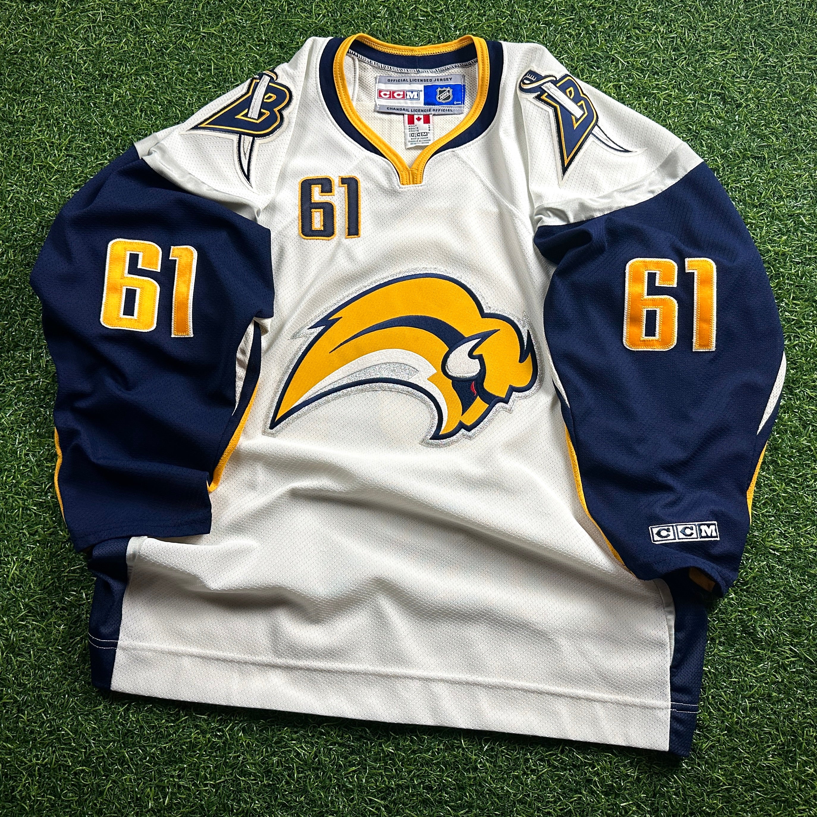 2006 CCM NHL Jersey Buffalo Sabres Maxim Afinogenov Sz. L Slug Vintage White