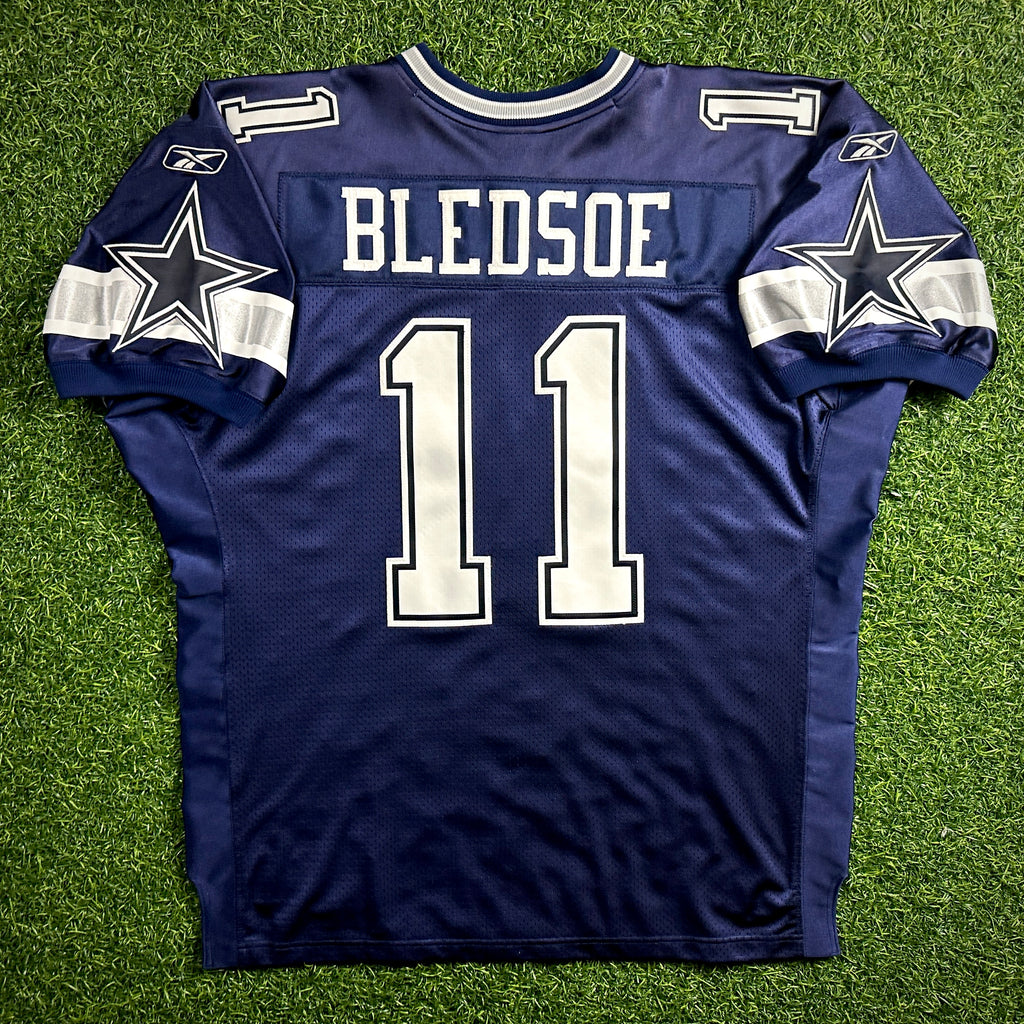 2005 Reebok NFL Authentic Jersey Dallas Cowboys Drew Bledsoe Sz. 52 Vintage