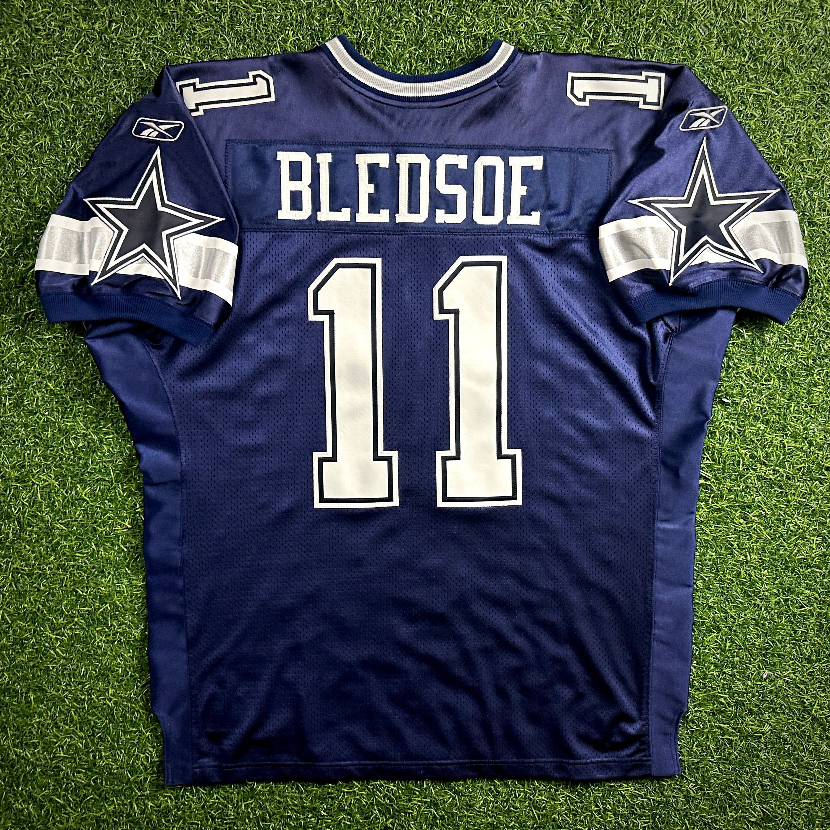 2005 Reebok NFL Authentic Jersey Dallas Cowboys Drew Bledsoe Sz. 52 Vintage