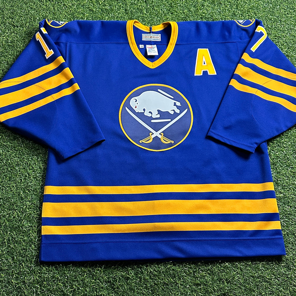 1987 CCM NHL Center Ice Authentic Jersey Buffalo Sabres Mike Foligno 52 Vintage