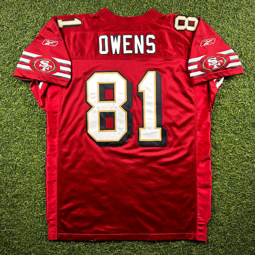 2002 Reebok NFL Authentic Jersey San Francisco 49ers Terrell Owens Sz 52 Vintage