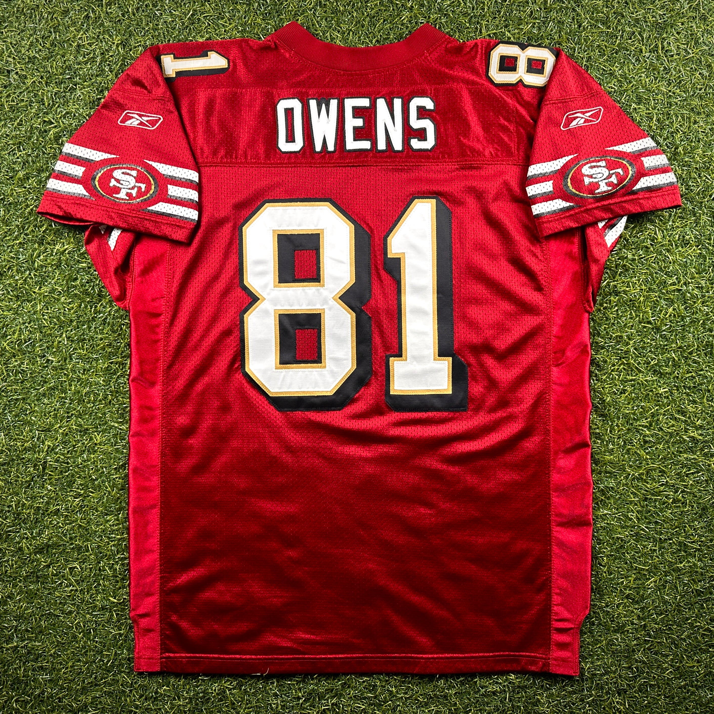 2002 Reebok NFL Authentic Jersey San Francisco 49ers Terrell Owens Sz 52 Vintage