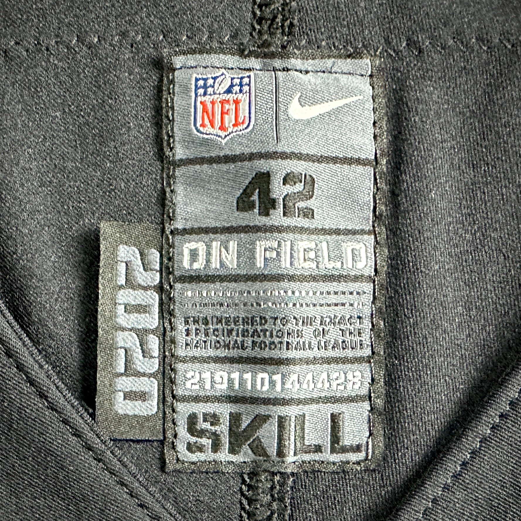 2022 Nike NFL Game Used Worn Jersey Las Vegas Raiders Roderic Teamer Inscribed