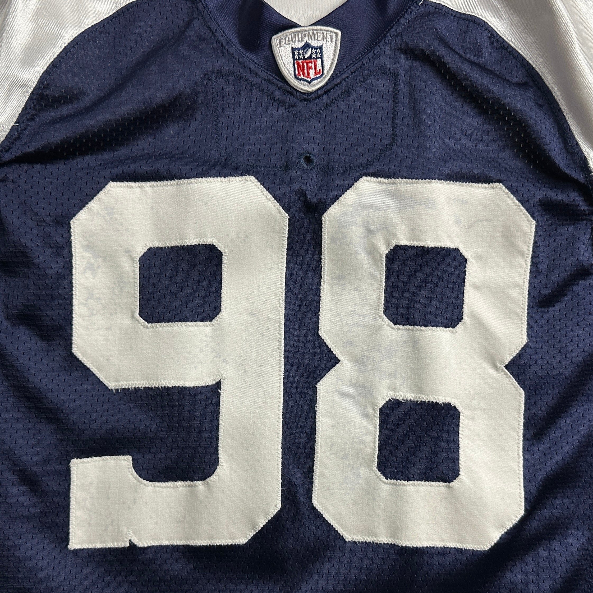 2009 Reebok NFL Game-Used Thanksgiving Throwback Jersey Dallas Cowboys Curtis Johnson Sz. 50