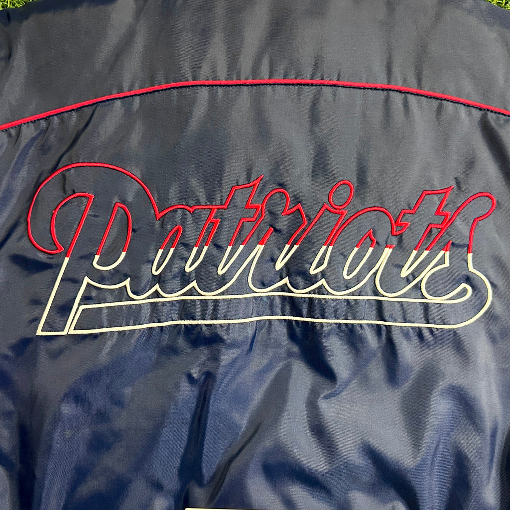 Rare! 2002 Reebok NFL Jacket New England Patriots Tom Brady 12 Sz. L Vintage
