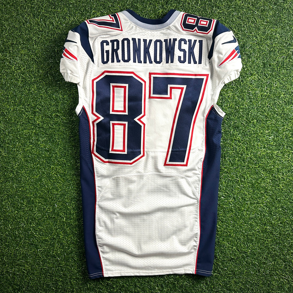 2014 Nike NFL Team-Issued Super Bowl XLIX Game Jersey New England Patriots Rob Gronkowski