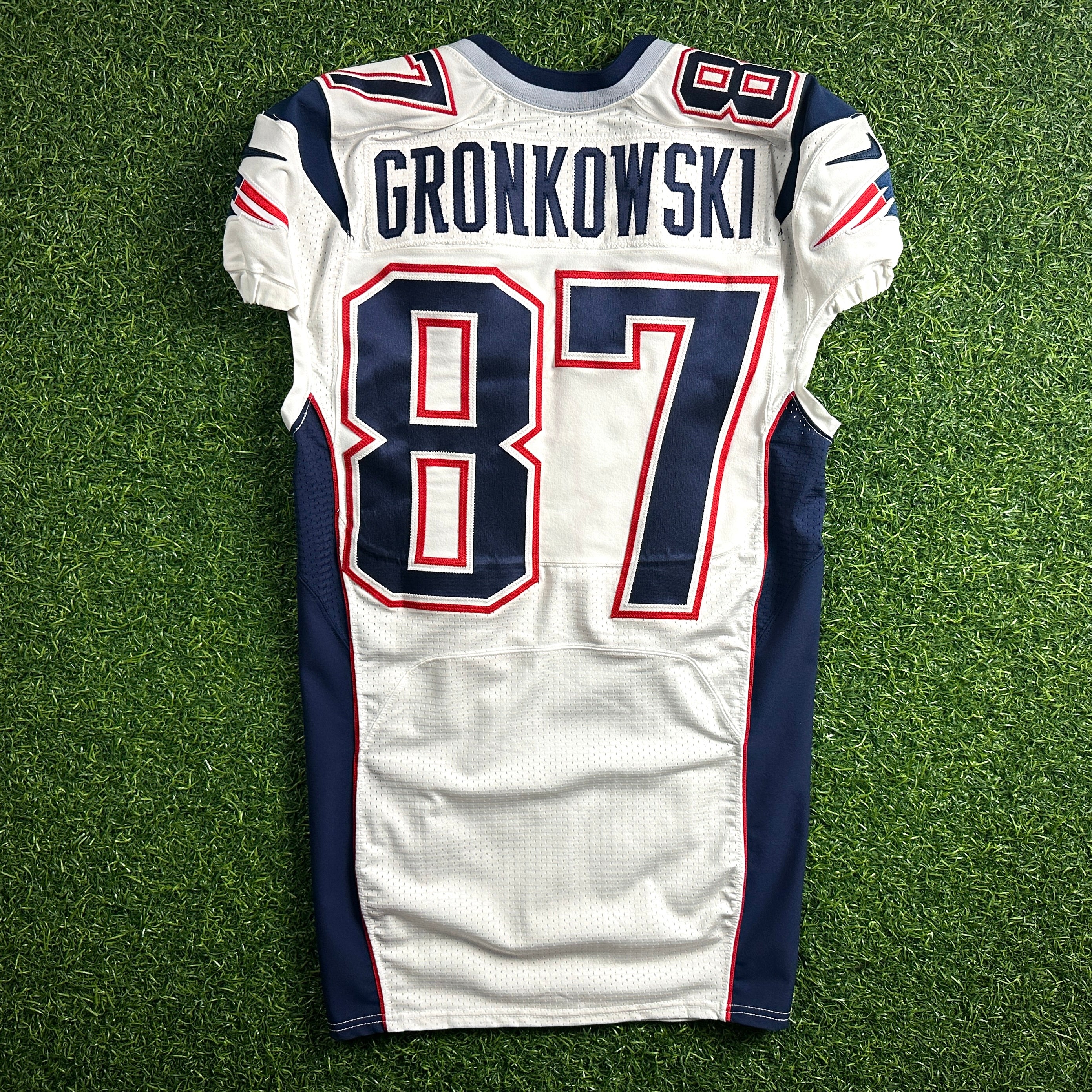 2014 Nike NFL Team-Issued Super Bowl XLIX Game Jersey New England Patriots Rob Gronkowski