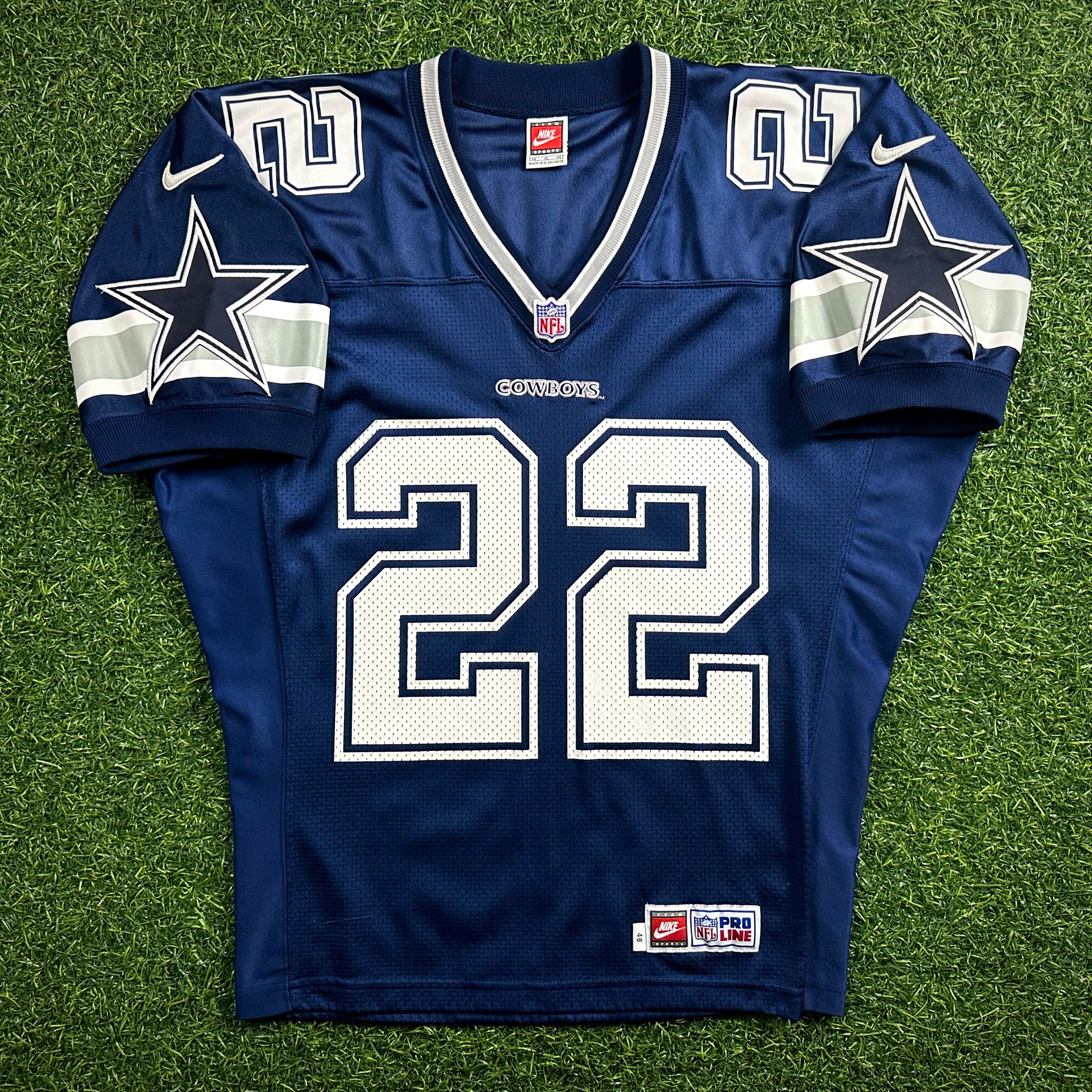 1998 Nike NFL Pro Line Authentic Jersey Dallas Cowboys Emmitt Smith Sz. 48 XL Vintage