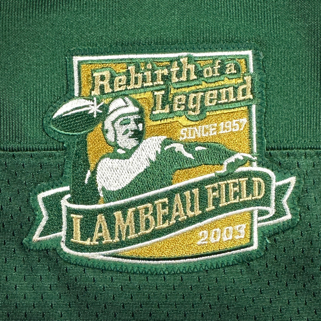 2003 Reebok NFL Authentic Jersey Green Bay Packers Brett Favre Sz. 50 Lambeau Patch