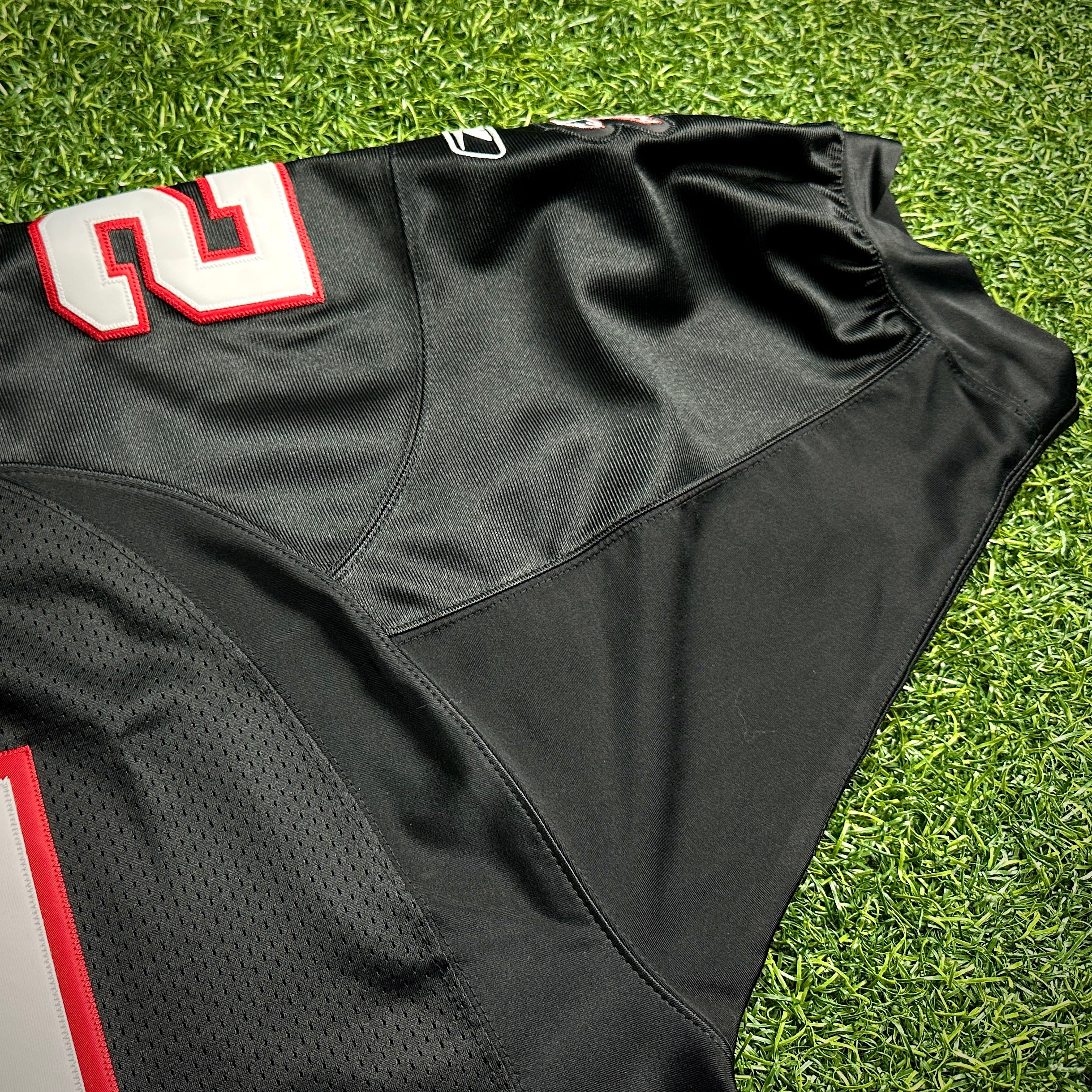 New! Reebok NFL Authentic Jersey Atlanta Falcons Deion Sanders Sz. 52 Helmet Tag