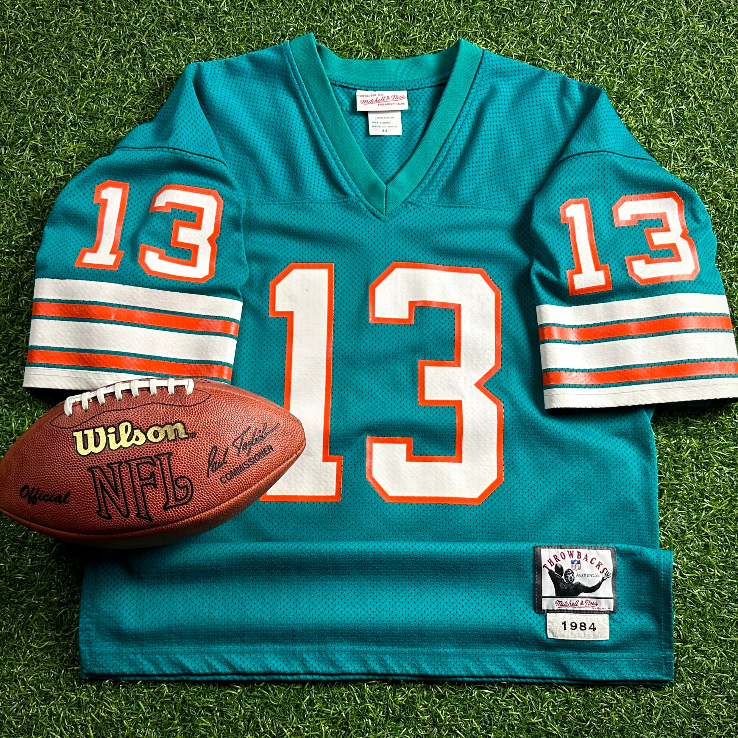 Mitchell & Ness NFL Authentic 1984 Miami Dolphins Throwback Jersey Dan Marino Sz. 44
